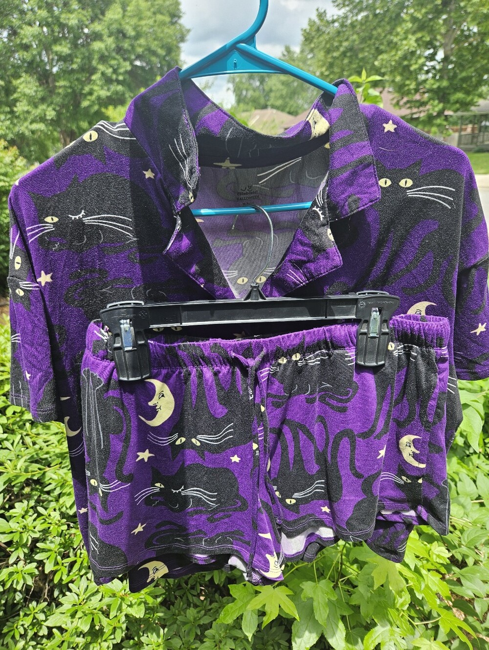 Celebrate Halloween Black Cat Pajama Set